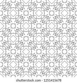 Seamless vector pattern in geometric ornamental style