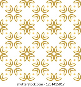 Seamless vector pattern in geometric ornamental style