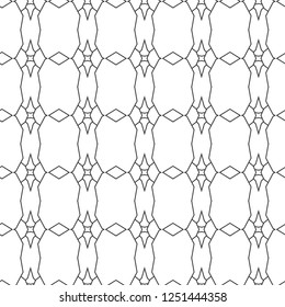 Seamless vector pattern in geometric ornamental style