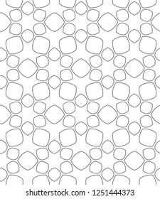 Seamless vector pattern in geometric ornamental style