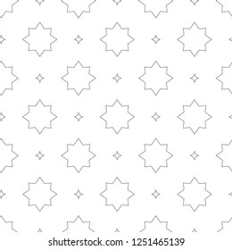 Seamless vector pattern in geometric ornamental style