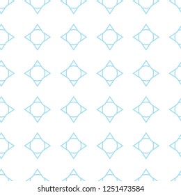 Seamless vector pattern in geometric ornamental style