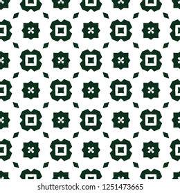 Seamless vector pattern in geometric ornamental style