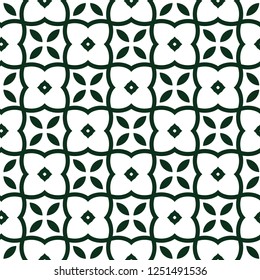 Seamless vector pattern in geometric ornamental style