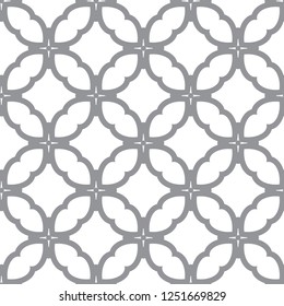 Seamless vector pattern in geometric ornamental style