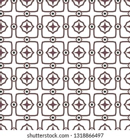Seamless vector pattern in geometric ornamental style