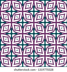 Seamless vector pattern in geometric ornamental style