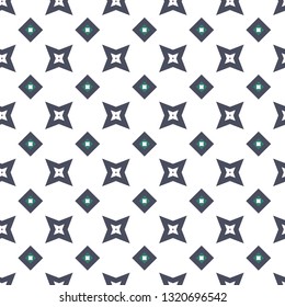 Seamless vector pattern in geometric ornamental style