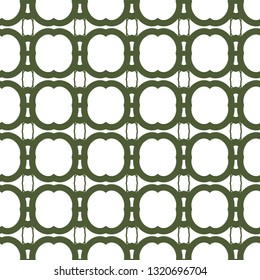 Seamless vector pattern in geometric ornamental style