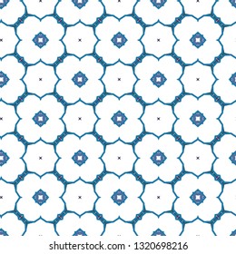 Seamless vector pattern in geometric ornamental style
