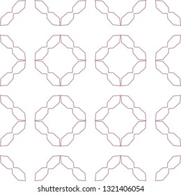 Seamless vector pattern in geometric ornamental style