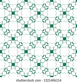 Seamless vector pattern in geometric ornamental style