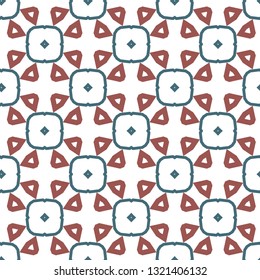 Seamless vector pattern in geometric ornamental style