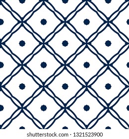 Seamless vector pattern in geometric ornamental style