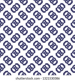 Seamless vector pattern in geometric ornamental style
