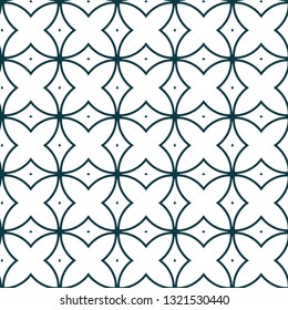 Seamless vector pattern in geometric ornamental style