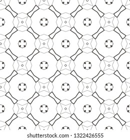 Seamless vector pattern in geometric ornamental style