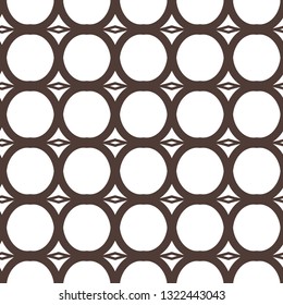 Seamless vector pattern in geometric ornamental style