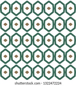 Seamless vector pattern in geometric ornamental style