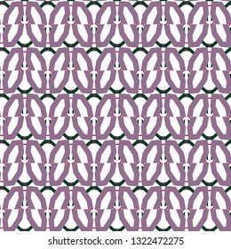 Seamless vector pattern in geometric ornamental style