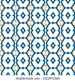 Seamless vector pattern in geometric ornamental style