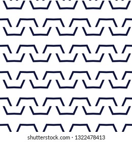 Seamless vector pattern in geometric ornamental style
