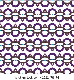Seamless vector pattern in geometric ornamental style