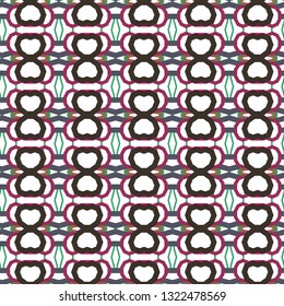 Seamless vector pattern in geometric ornamental style