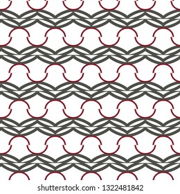 Seamless vector pattern in geometric ornamental style