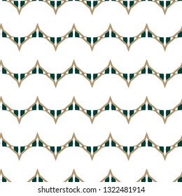 Seamless vector pattern in geometric ornamental style