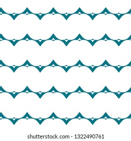 Seamless vector pattern in geometric ornamental style