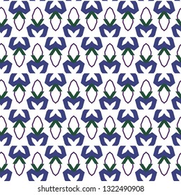 Seamless vector pattern in geometric ornamental style