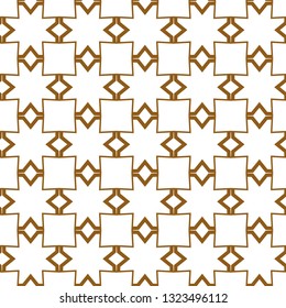 Seamless vector pattern in geometric ornamental style