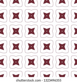 Seamless vector pattern in geometric ornamental style