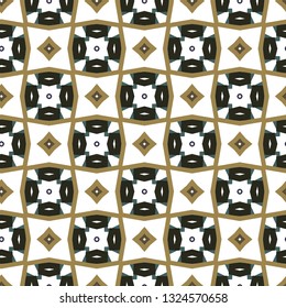 Seamless vector pattern in geometric ornamental style