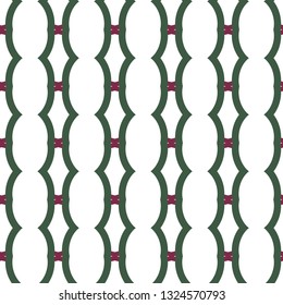 Seamless vector pattern in geometric ornamental style