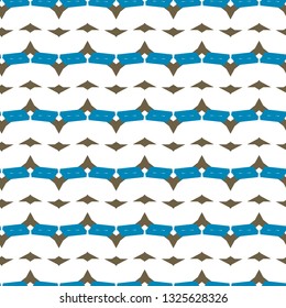 Seamless vector pattern in geometric ornamental style