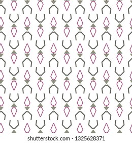 Seamless vector pattern in geometric ornamental style