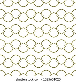 Seamless vector pattern in geometric ornamental style