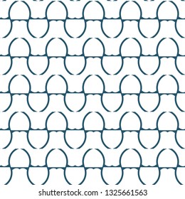 Seamless vector pattern in geometric ornamental style
