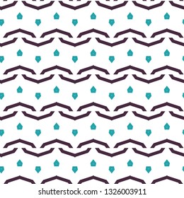 Seamless vector pattern in geometric ornamental style