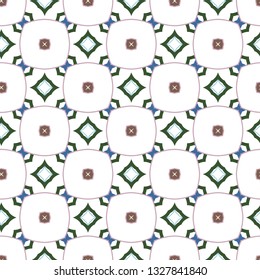 Seamless vector pattern in geometric ornamental style