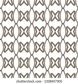 Seamless vector pattern in geometric ornamental style