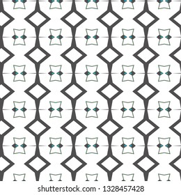 Seamless vector pattern in geometric ornamental style