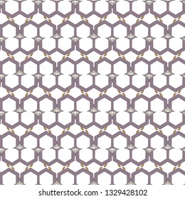 Seamless vector pattern in geometric ornamental style