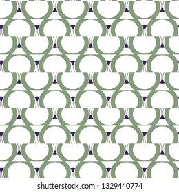 Seamless vector pattern in geometric ornamental style