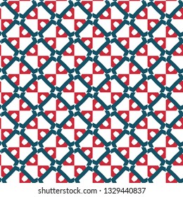 Seamless vector pattern in geometric ornamental style
