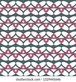 Seamless vector pattern in geometric ornamental style