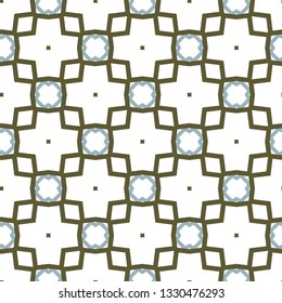 Seamless vector pattern in geometric ornamental style