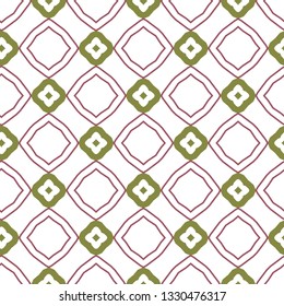 Seamless vector pattern in geometric ornamental style